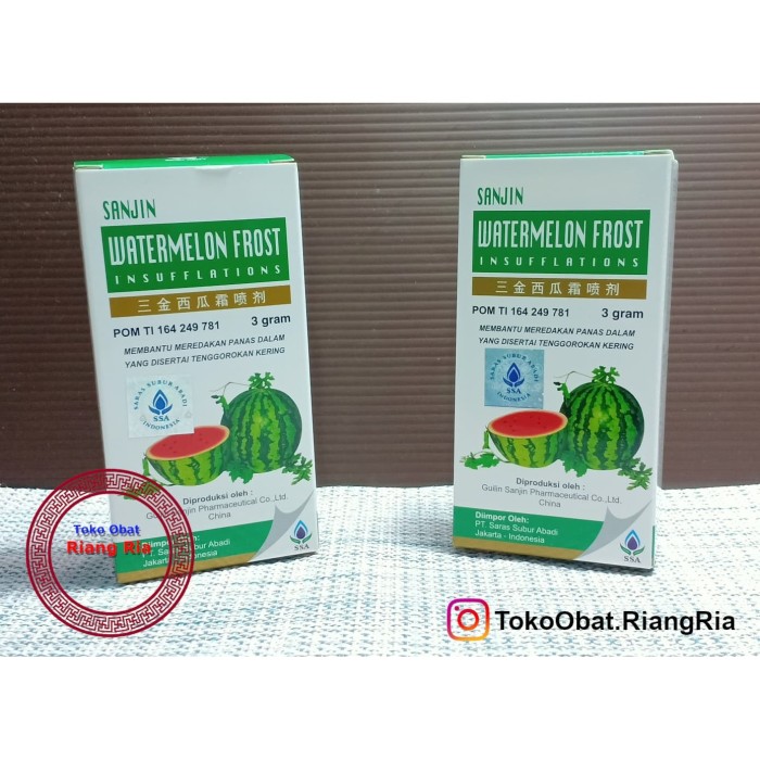 SANJIN WATERMELON FROST INSUFFLATIONS (sakit tenggorokan) Semprot