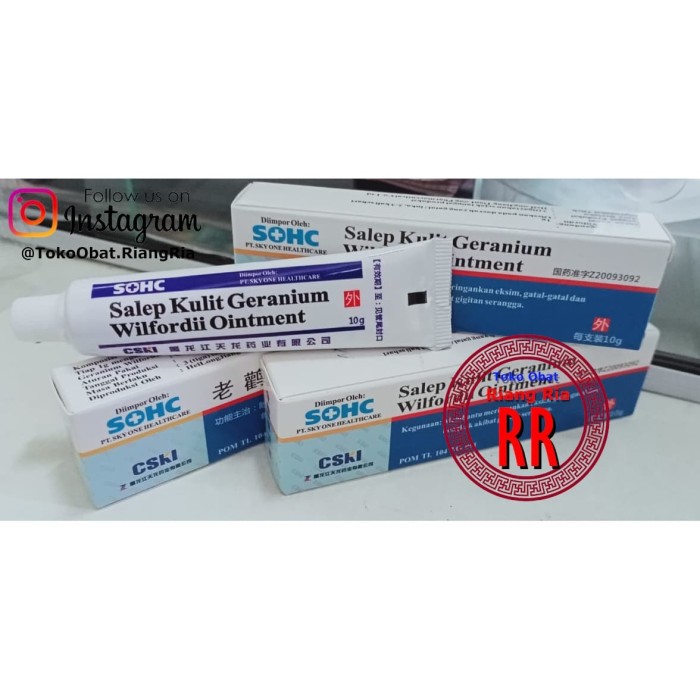 Salep Kulit Geranium Wilfordii Ointment