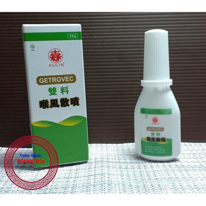 getrovec spray// hau fung san semprot obat sariawan dan tenggorokan