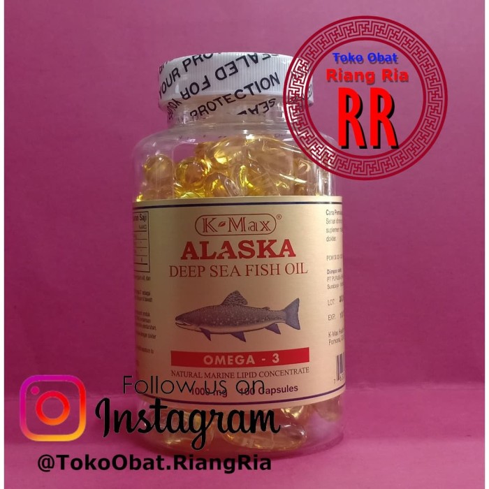 K-MAX ALASKA Deep Sea Fish Oil Super Omega 3,6,9 1000mg - Minyak Ikan