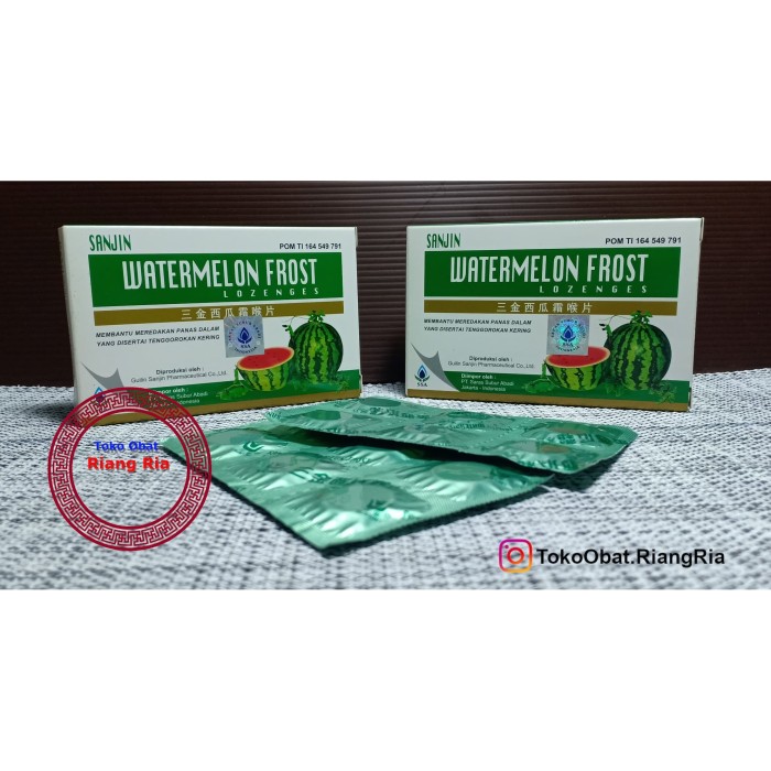 SANJIN WATERMELON frost lozenges / OBAT BATUK HISAP