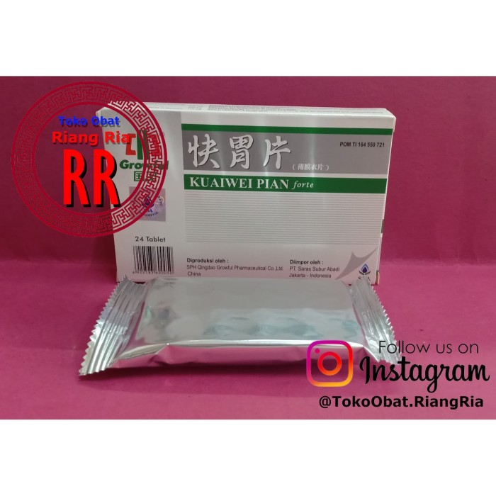 Kuaiwei Pian forte - obat gangguan pencernaan /lambung/maag