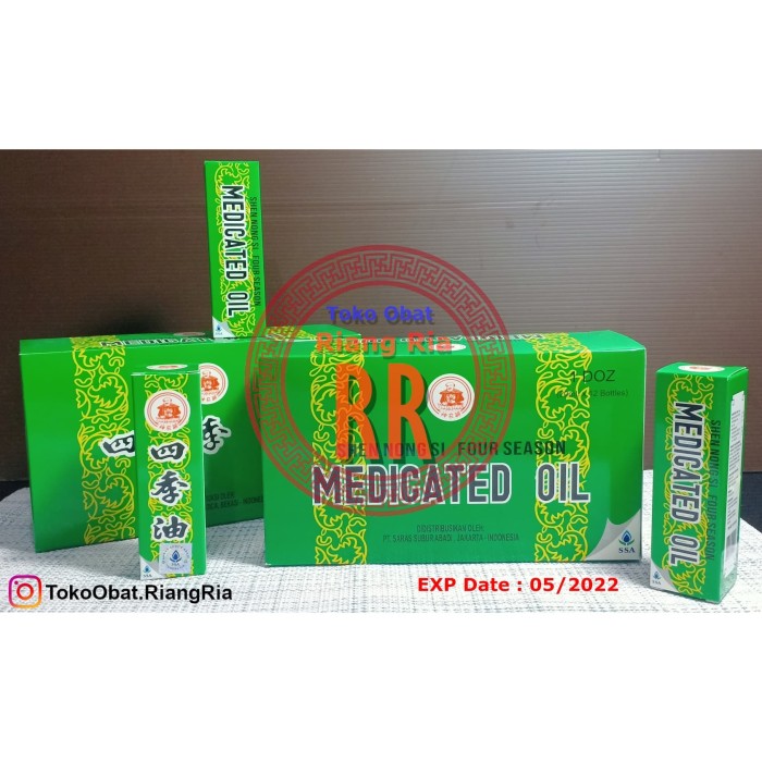 Four Season Medicated oil 40 ml - Minyak angin seciyu