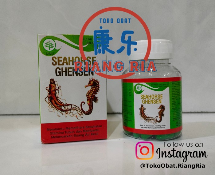 SEAHORSE GHENSEN HERBAL GINJAL SEHAT ISI 100 KAPLET