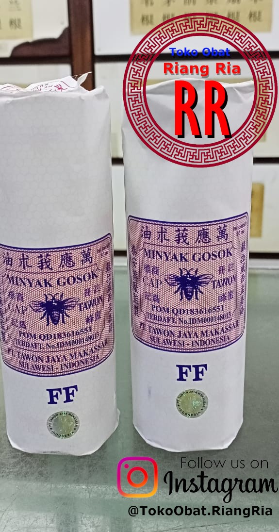Minyak Gosok Cap Tawon asli Makassar ukuran FF 90 ml
