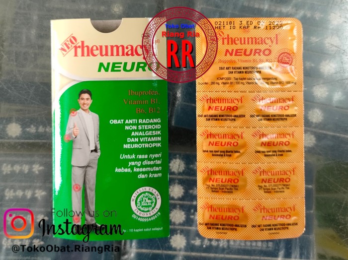 NEO RHEUMACYL NEURO STRIP 10 TAB/MEREDAKAN RASA NYERI/KEBAS