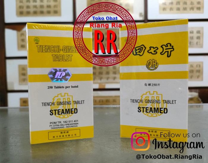 Steamed Tienchi Tablets isi 250 - untuk pertumbuhan tinggi anak