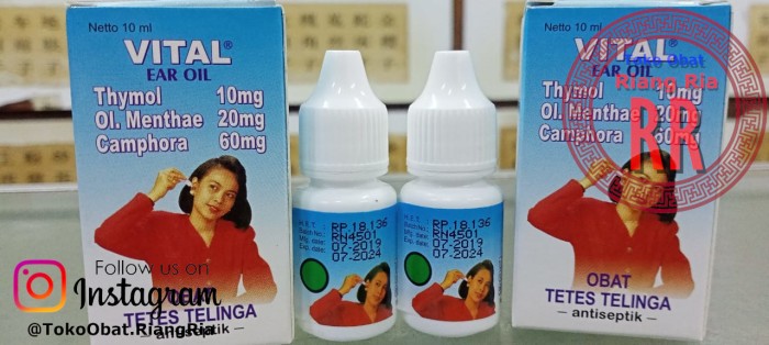 Vital Ear Oil - Obat Tetes Telinga