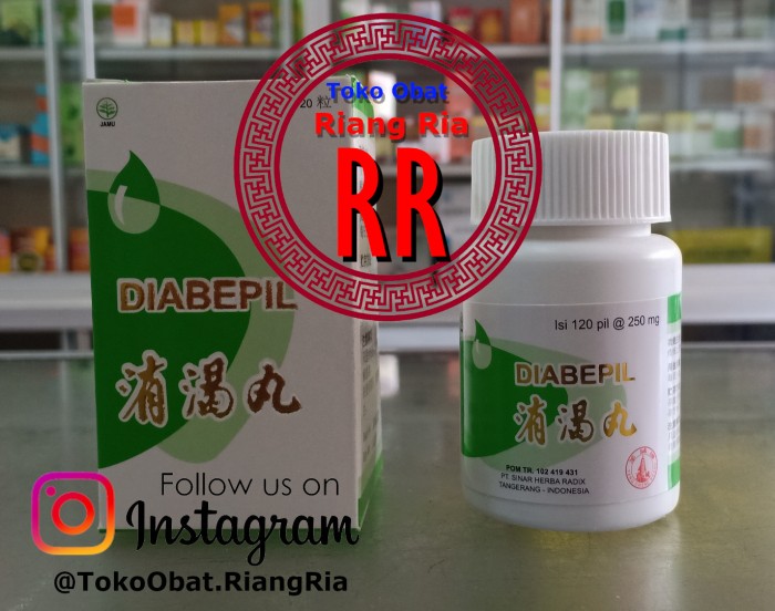 Diabepil xiao ke wan obat diabetes obat kencing manis