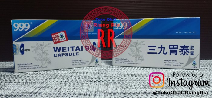 Weitai 999 Capsule (isi 12) - Obat Maag, Asam Lambung, GERD