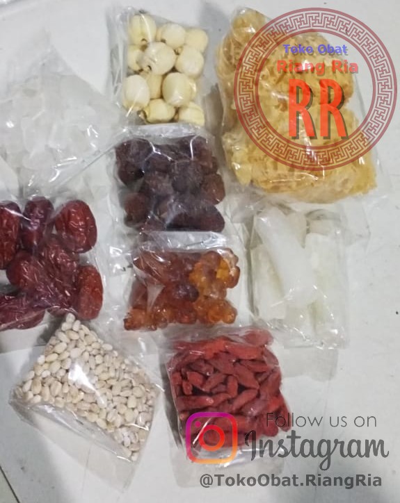 PEACH GUM Dessert PAKET Herbal Tao Jiao Isi 9 macam - 180gr