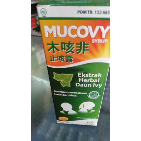Mucovy Syrup - obat batuk herbal - Extra Daun Lvy - Non Alkohol