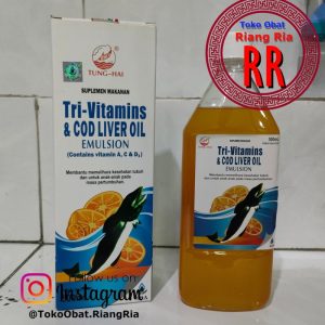 TUNGHAI TRI-VITAMINS & COD LIVER OIL EMULSION – MINYAK IKAN 500ml