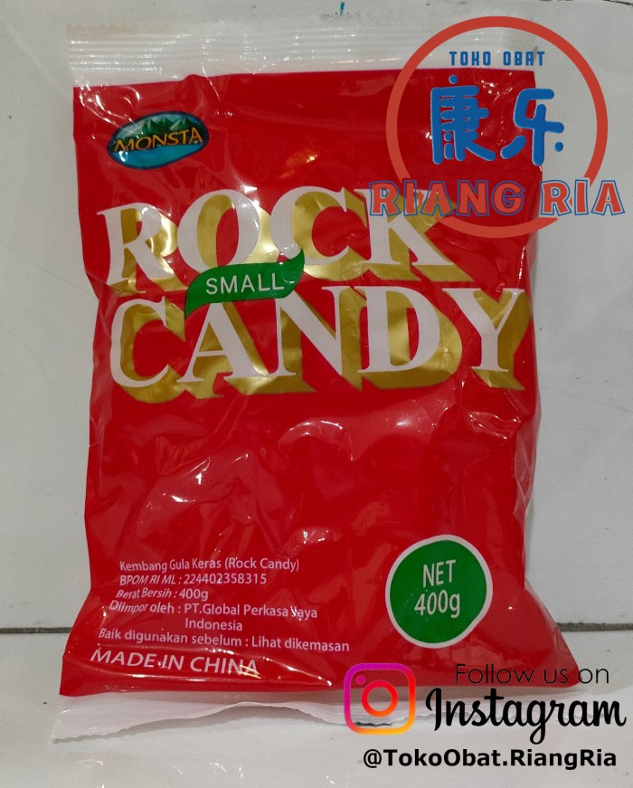 Gula Batu Rock Candy Monsta - Lump Sugar 400gr