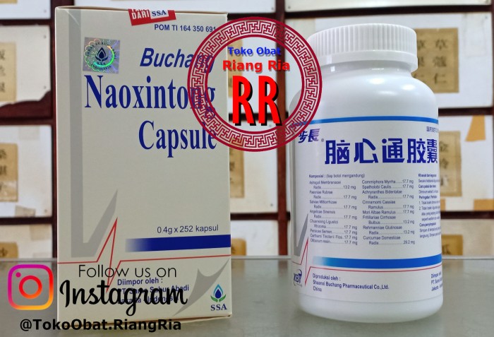 Buchang Naoxintong Capsule Botol (Pemulihan Dan Pencegahan Stroke )