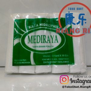 Kasa Hidrophile Mediraya 2 Yard x 10cm – isi 5