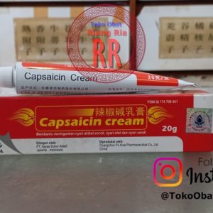CAPSAICIN CREAM – UNTUK NYERI SENDI, ENCOK, KESELEO