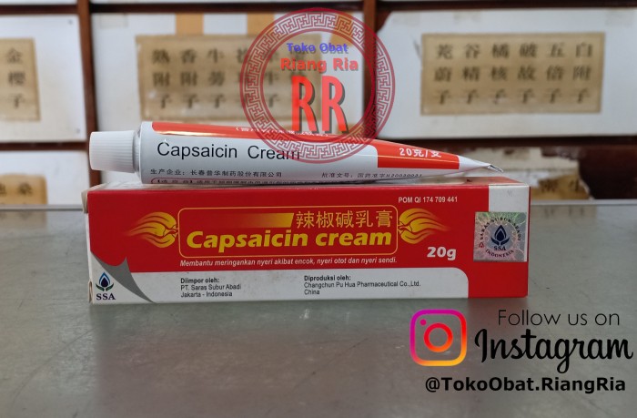 CAPSAICIN CREAM - UNTUK NYERI SENDI, ENCOK, KESELEO