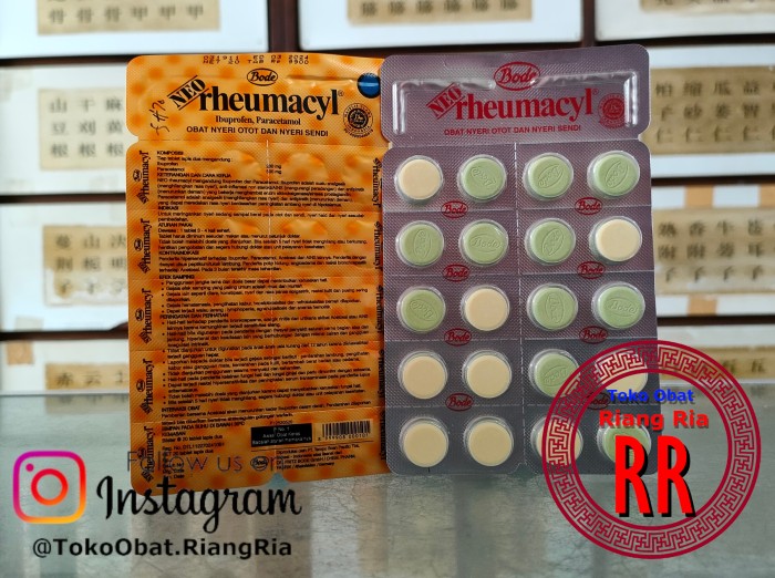 Neo Rheumacyl Obat Nyeri Otot dan Sendi -Perstrip Isi 20 Tablet