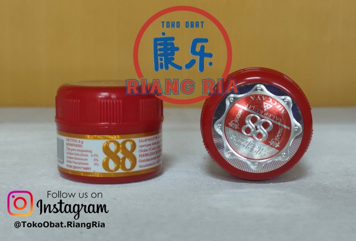 Salep Krim 88 POT 6gr - Anti Jamur, Kudis, Kurap, Kutu Air dan Gatal