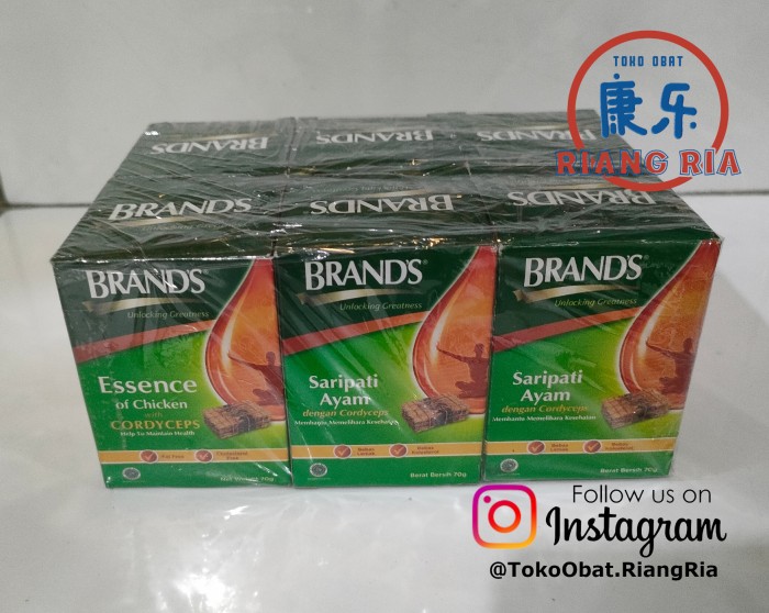 BRAND SARI PATI AYAM CORDYCEPS 70g - 6 botol tanpa dus