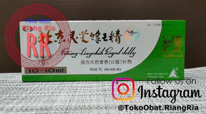 Peking Lingchi Royal Jelly (cair) isi 10 botol Vitamin Herbal China