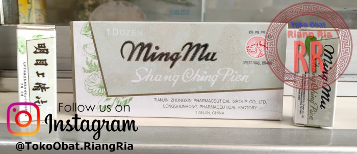 Mingmu Shang Ching Pien Obat Gangguan Pencernaan - botol isi 8's