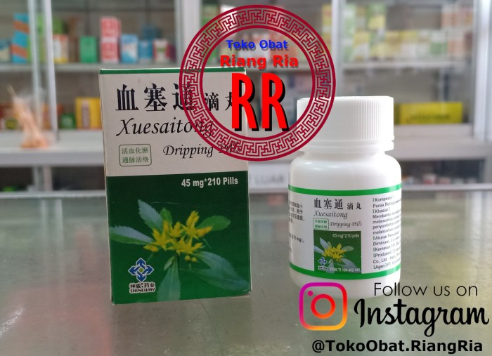 Xuesaitong Dripping - Obat Atasi Penyumbatan Pembuluh Darah ke Otak