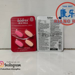 Bodrex Extra (strip isi 4 tablet) – meredakan sakit kepala