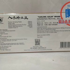 Ginseng Royal Jelly Sanjing – Memelihara Energi, Stamina, Kesehatan
