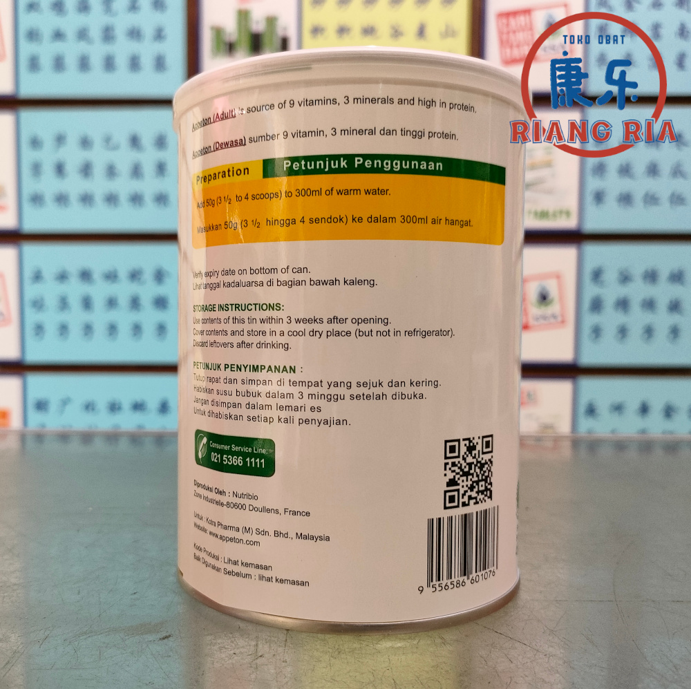 APPETON WEIGHT GAIN ADULT 450 GR DEWASA - Image 3