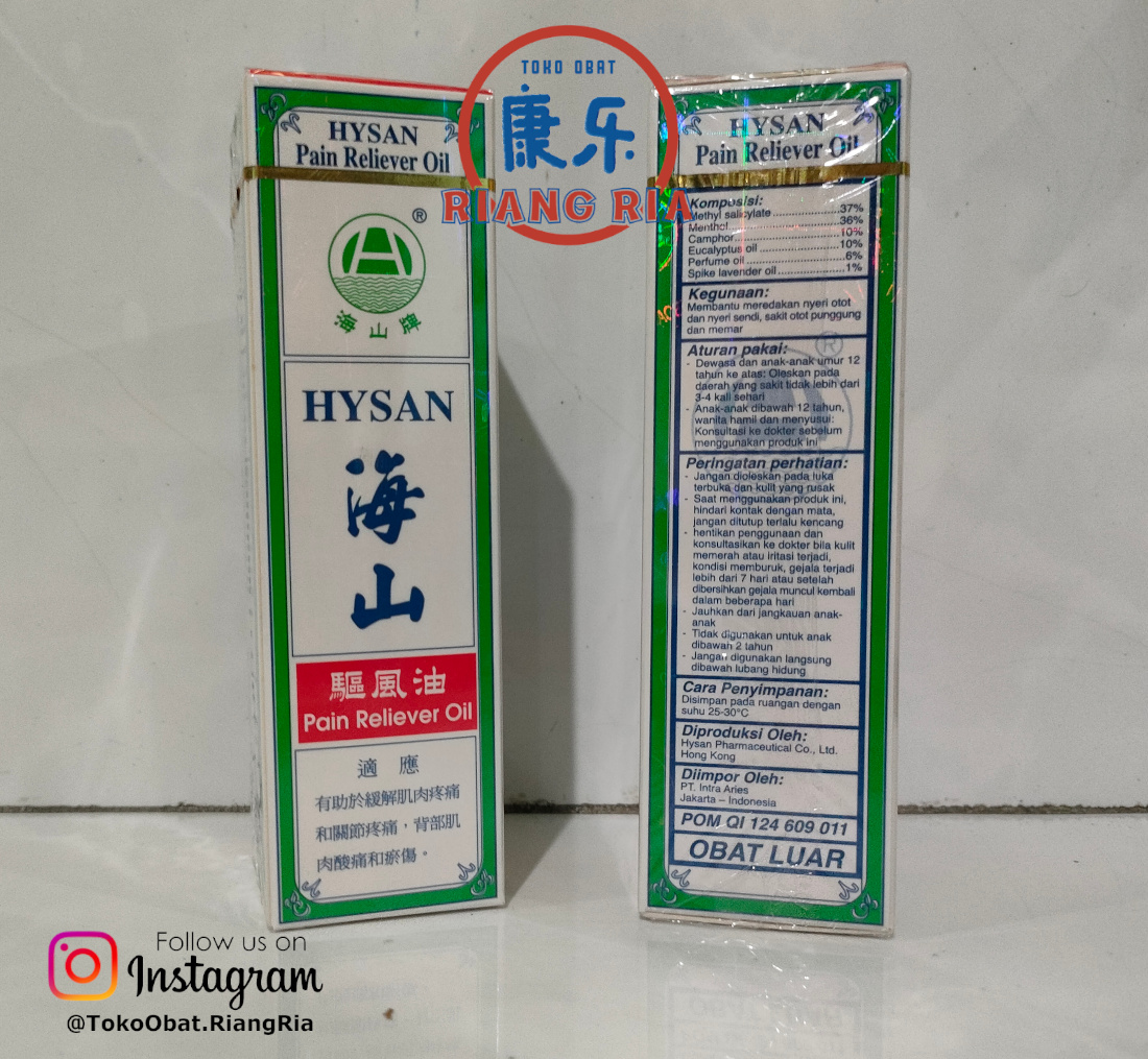 Minyak HYSAN / Hysan / Pain Reliever Oil / Minyak angin