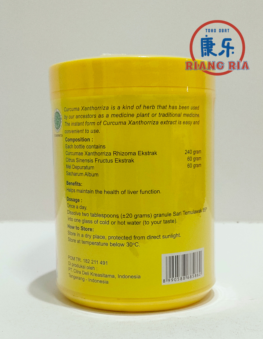 Sari Temulawak 85 400gr