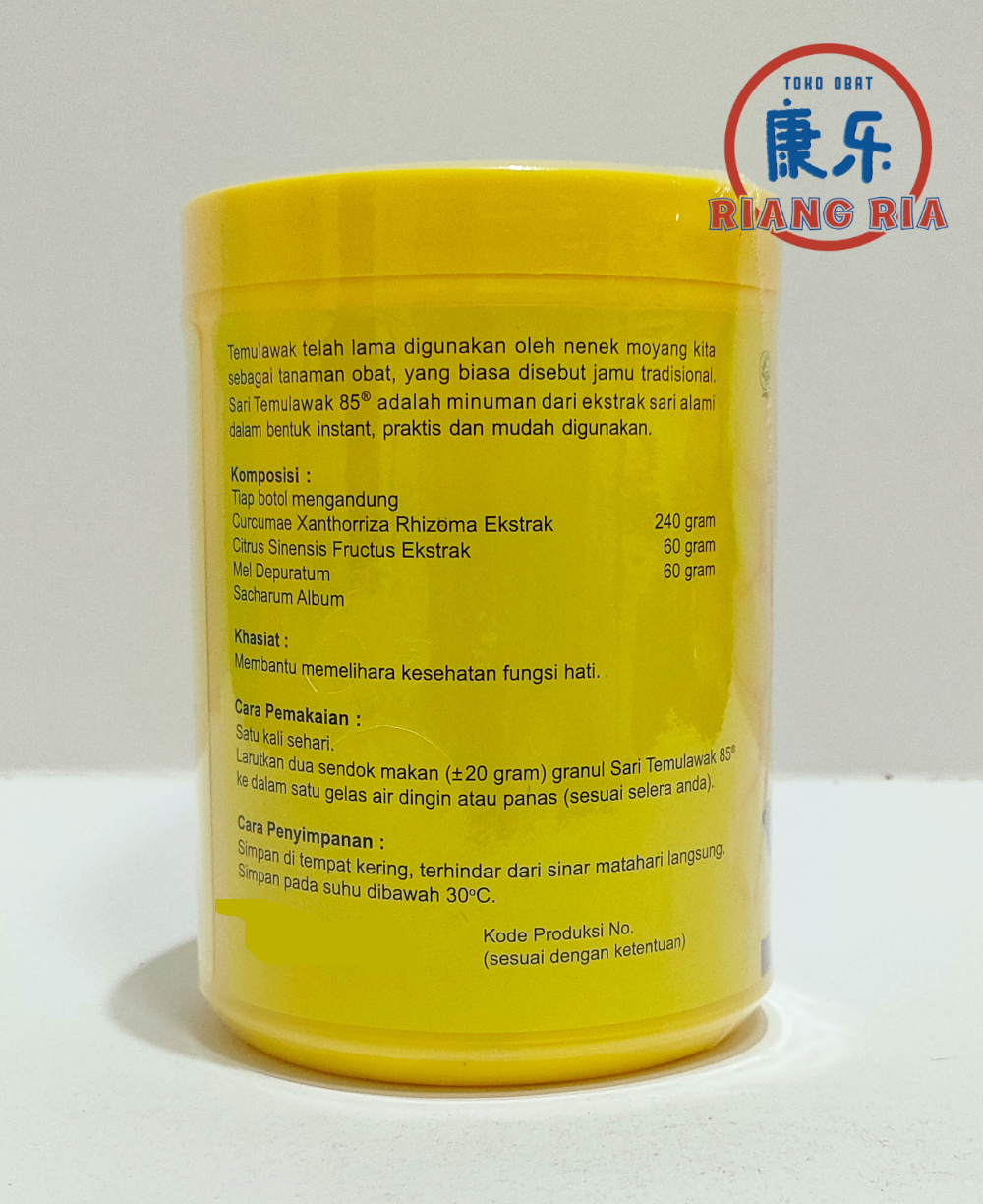 Sari Temulawak 85 400gr