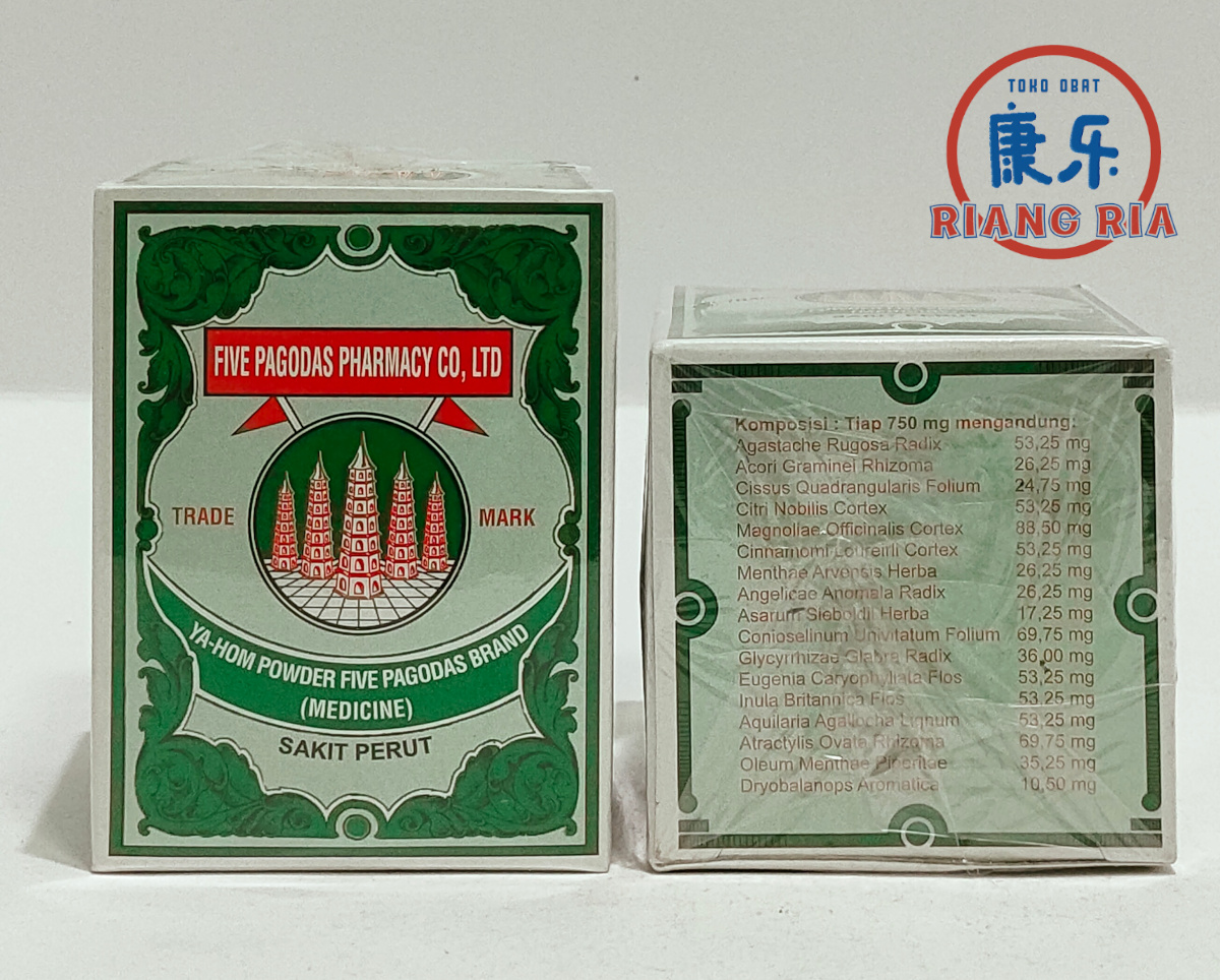 FIVE PAGODAS OBAT SAKIT PERUT DIARE isi 25 gram - Image 2