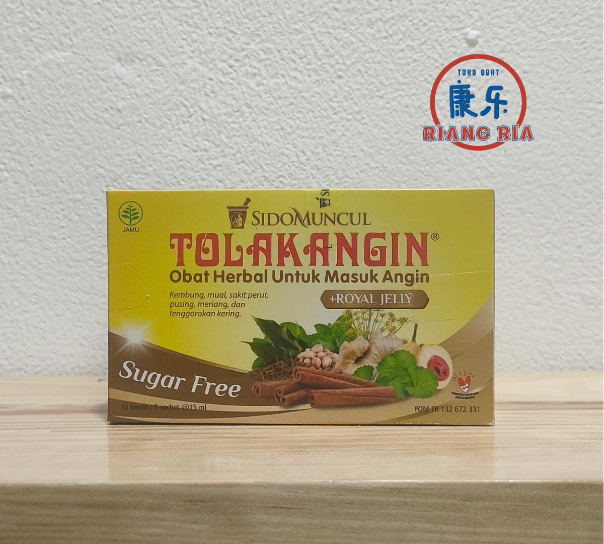 Tolak Angin Cair Dewasa Bebas Gula Herbal Aman Diabetes - Box isi 5 Sachet @15ml